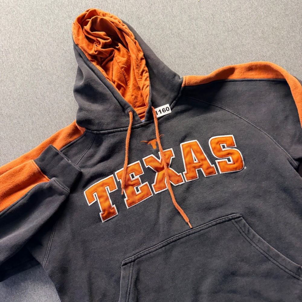 Team Edition Texas Longhorns Hoodie Mens Medium Charcoal Orange Pullover